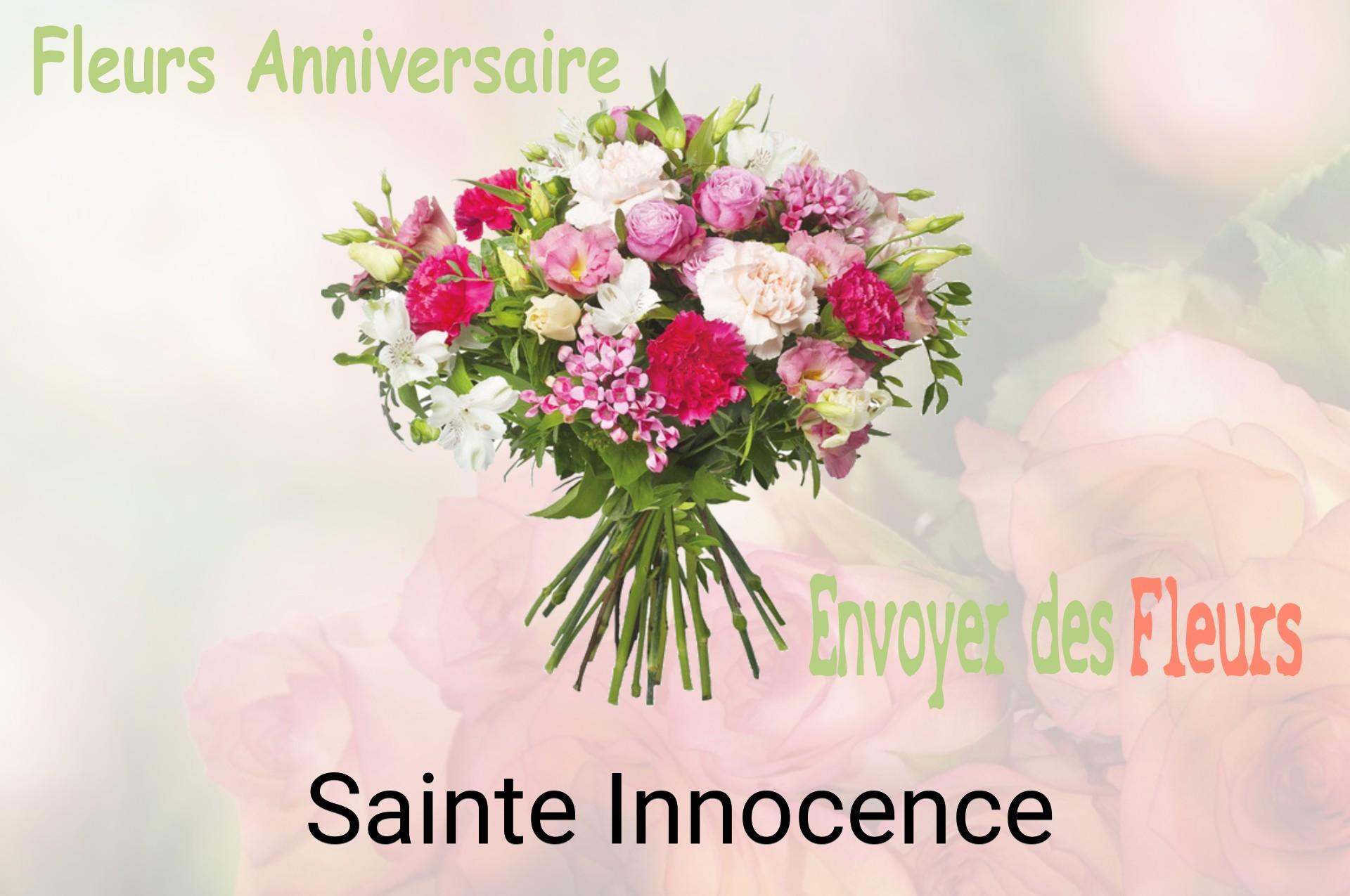 Bouquet de fleurs d’anniversaire livré à Sainte-Innocence