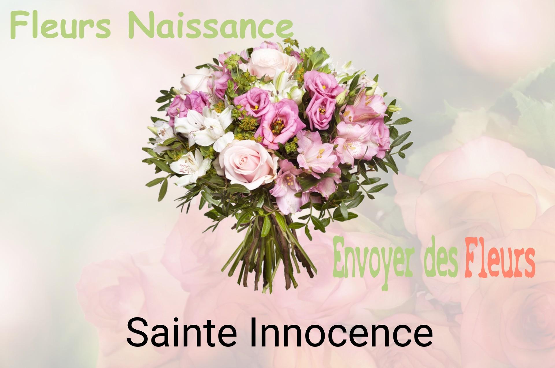Bouquet de fleurs de naissance livré à Sainte-Innocence
